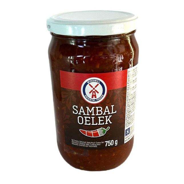 Chili Paste Sambal Oelek 750g. Styrke 3 Chilier