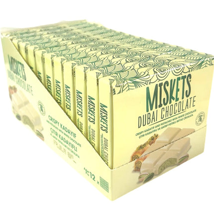 Dubai Chokolade Hvid, Misket, 100g