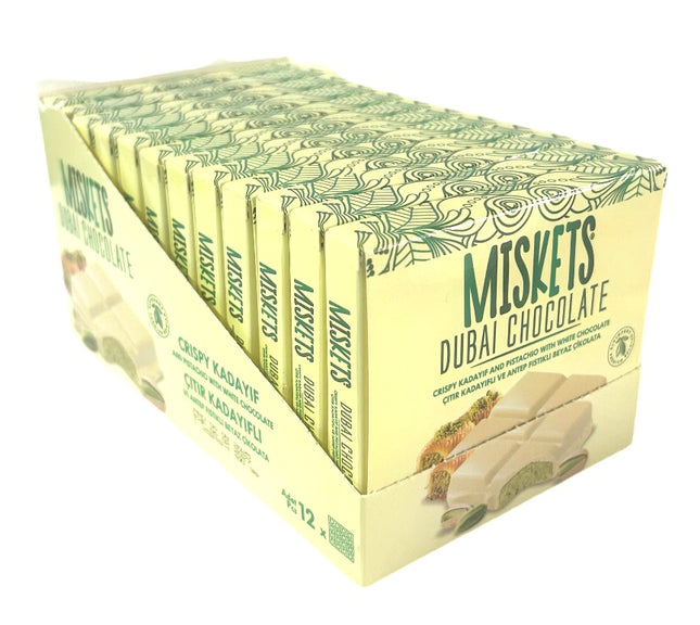 Dubai Chokolade Hvid, Misket, 100g