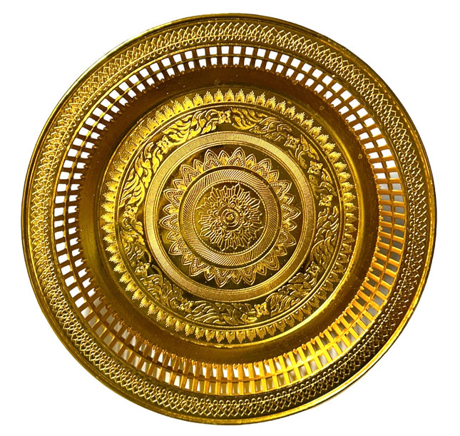 Thai Fad ø 35cm Guldfarvet