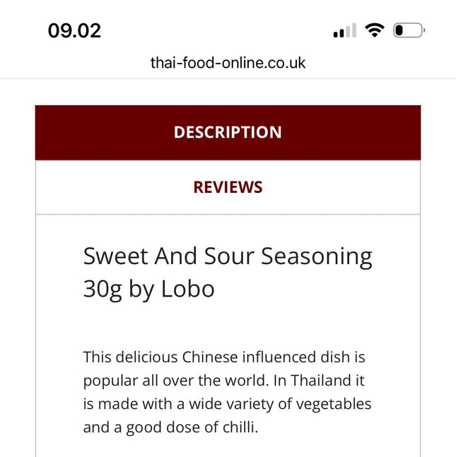 Sur & Sød Sauce Pulver Mix 30g