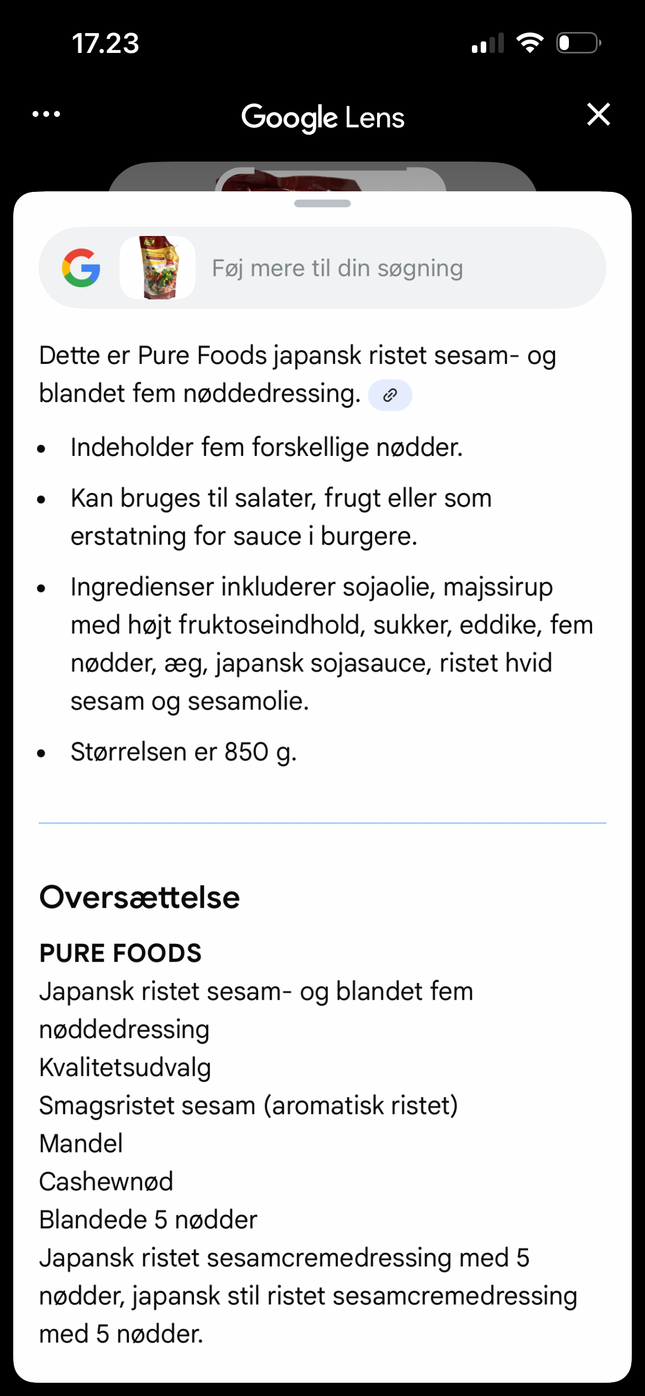 Japansk Ristet Sesam- og Blandet Fem Nøddedressing