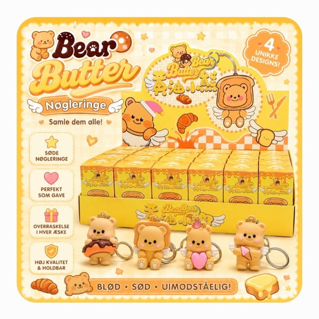 Butter Bear Serie 3 Nøglering "Blind Box"
